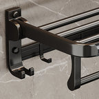 Traditional Aluminum Bathroom Accessories Set Black Bathroom Accessories Kit
