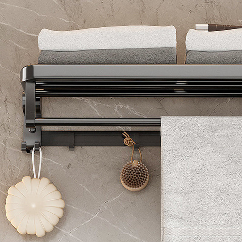 Traditional Aluminum Bathroom Accessories Set Black Bathroom Accessories Kit