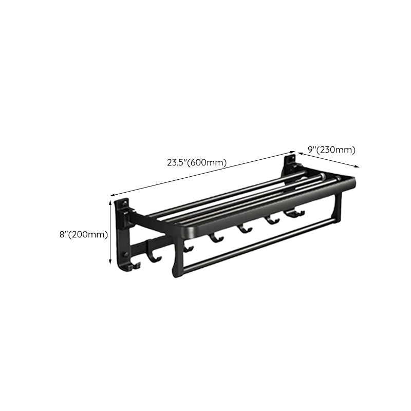 Traditional Aluminum Bathroom Accessories Set Black Bathroom Accessories Kit