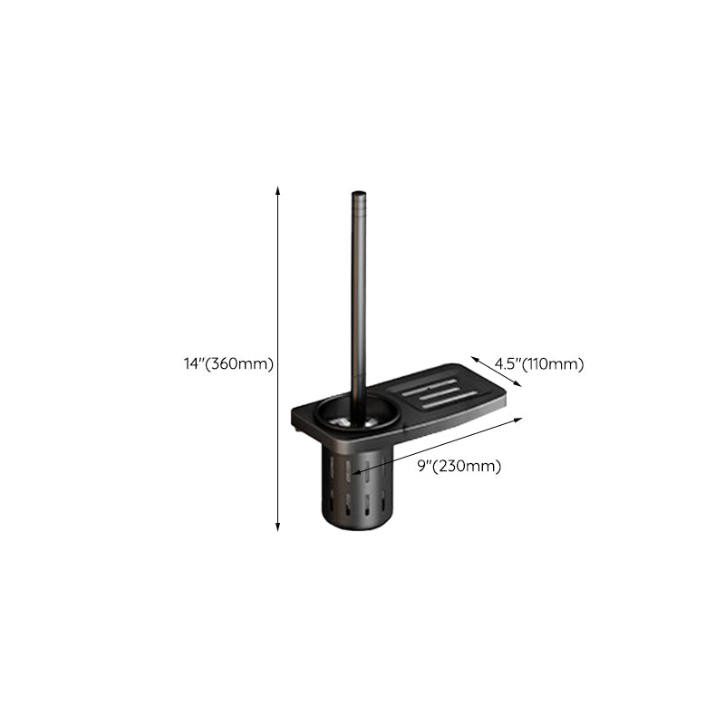 Traditional Aluminum Bathroom Accessories Set Black Bathroom Accessories Kit