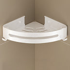 Modern white finish bathroom shelf rectangular & triangular bathroom hardware set