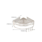 Modern white finish bathroom shelf rectangular & triangular bathroom hardware set