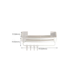 Modern white finish bathroom shelf rectangular & triangular bathroom hardware set