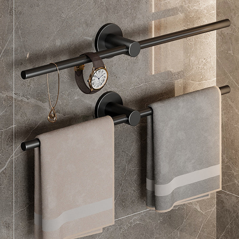 2-piece modern bathroom accessory set towel bar made of stainless steel