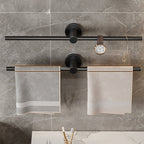 2-piece modern bathroom accessory set towel bar made of stainless steel