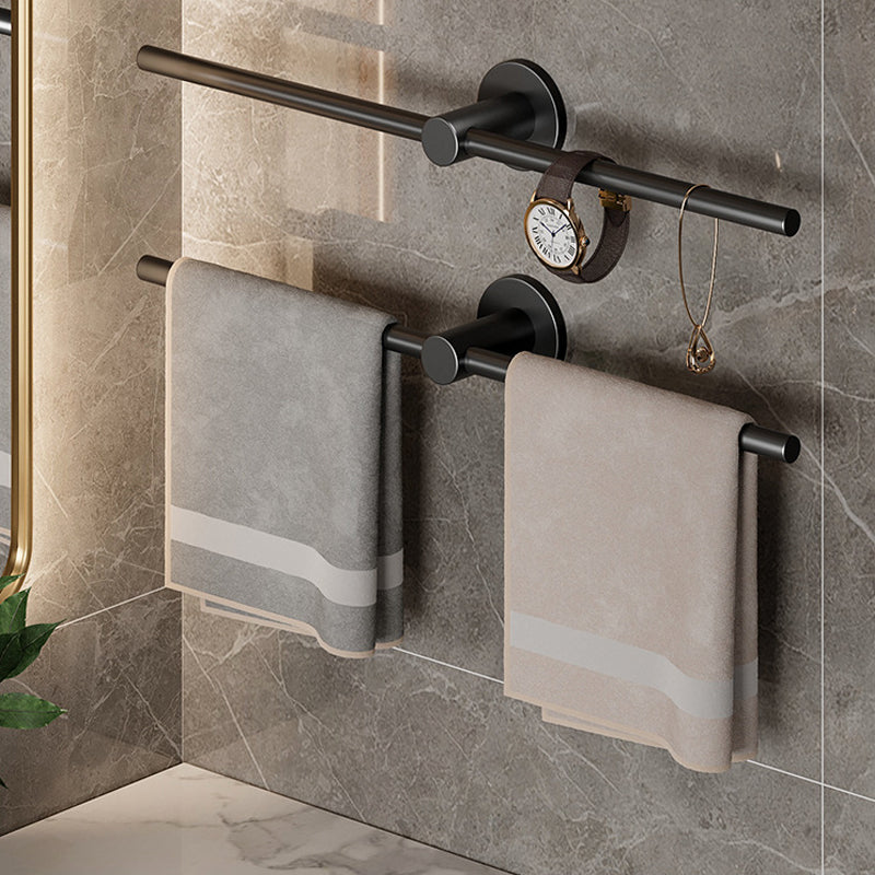 2-piece modern bathroom accessory set towel bar made of stainless steel