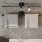 2-piece modern bathroom accessory set towel bar made of stainless steel
