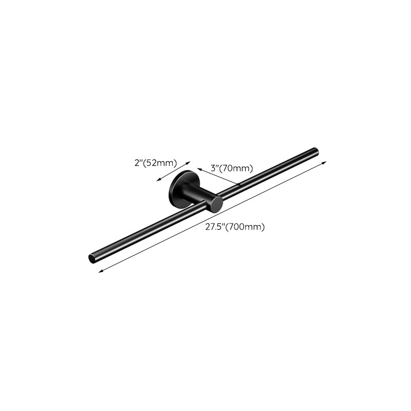 2-piece modern bathroom accessory set towel bar made of stainless steel