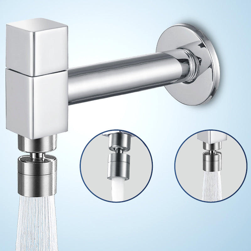 Industrial Wall Mounted Bathroom Faucet Handle Solid Brass Fitting
