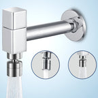 Industrial Wall Mounted Bathroom Faucet Handle Solid Brass Fitting