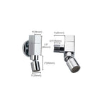 Industrial Wall Mounted Bathroom Faucet Handle Solid Brass Fitting