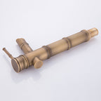 Country house vessel water tap brass lever handles waterfall outlet sink faucet