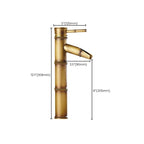 Country house vessel water tap brass lever handles waterfall outlet sink faucet