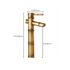 Country house vessel water tap brass lever handles waterfall outlet sink faucet