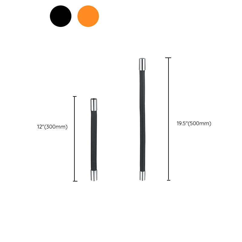 Contemporary wall-mounted bathroom faucet with lever handles made of stainless steel