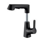 Contemporary Sink Faucet Plian Low Arc Brass Centerset Sink Faucet
