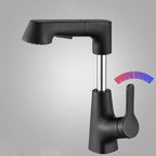Contemporary Sink Faucet Plian Low Arc Brass Centerset Sink Faucet