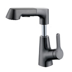 Contemporary Sink Faucet Plian Low Arc Brass Centerset Sink Faucet
