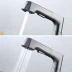 Contemporary Sink Faucet Plian Low Arc Brass Centerset Sink Faucet