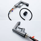 Contemporary Sink Faucet Plian Low Arc Brass Centerset Sink Faucet
