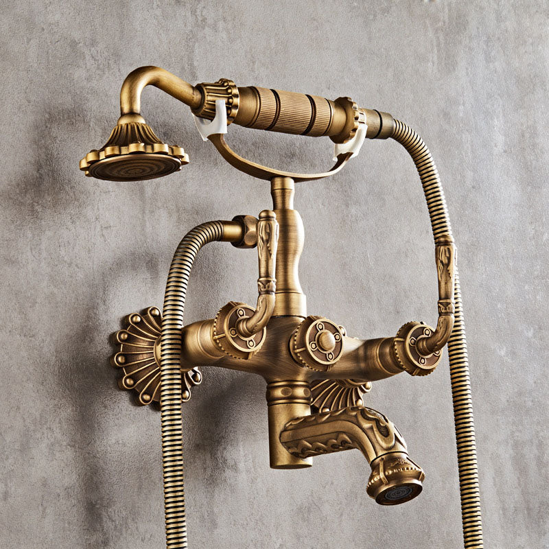 Wall Mounted Metal Freestanding Bathtub Filler Copper Freestanding Faucet