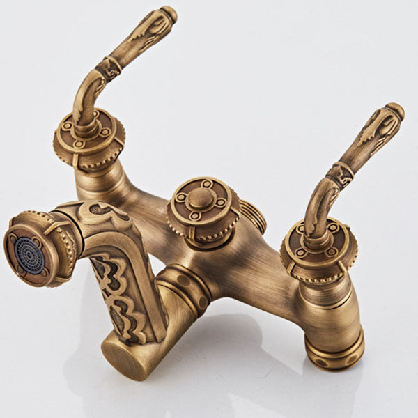 Wall Mounted Metal Freestanding Bathtub Filler Copper Freestanding Faucet