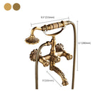 Wall Mounted Metal Freestanding Bathtub Filler Copper Freestanding Faucet