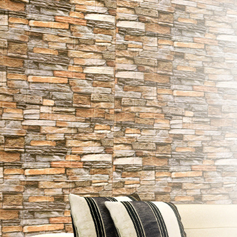 Country House Wall Plank 3D Brick Bathroom Living Room Wall Panels Set of 2