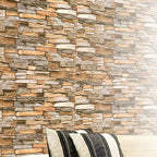 Country House Wall Plank 3D Brick Bathroom Living Room Wall Panels Set of 2