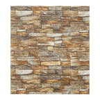 Country House Wall Plank 3D Brick Bathroom Living Room Wall Panels Set of 2
