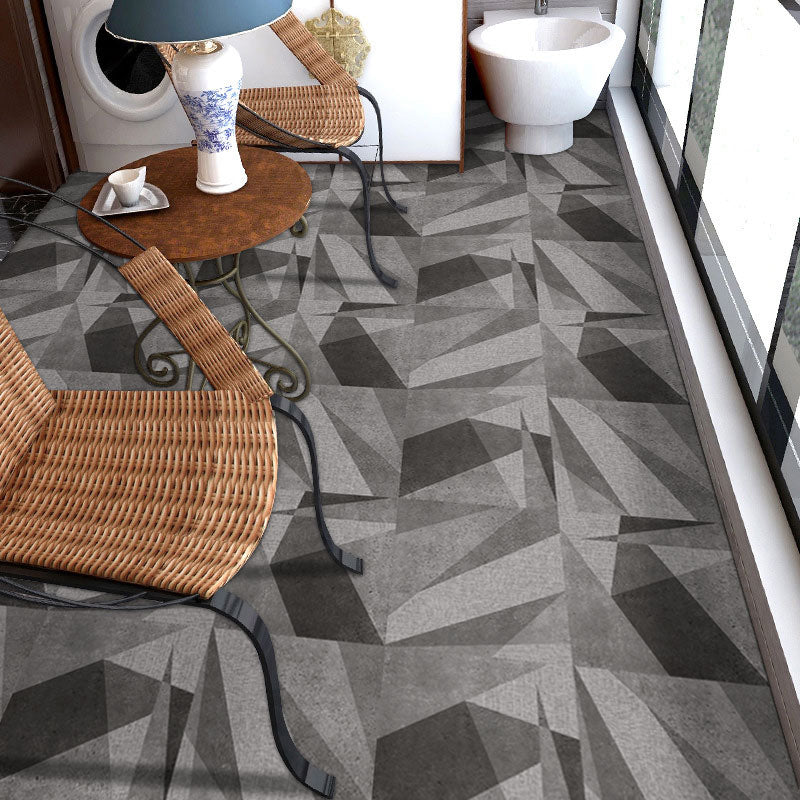 Peel and Stick Vinyl Flooring High Gloss PVC Floor Covering with Square Edge