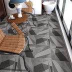 Peel and Stick Vinyl Flooring High Gloss PVC Floor Covering with Square Edge