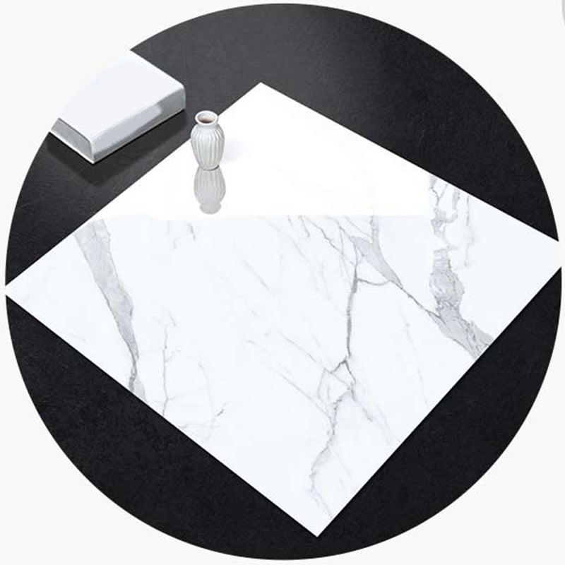 Peel and Stick Vinyl Flooring High Gloss PVC Floor Covering with Square Edge