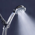 Round Handheld Showerhead in Silver Leak-Resistant Wall-Mounted Showerhead