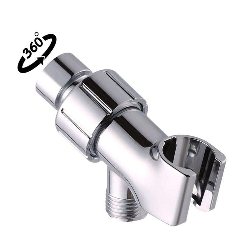 Round Handheld Showerhead in Silver Leak-Resistant Wall-Mounted Showerhead