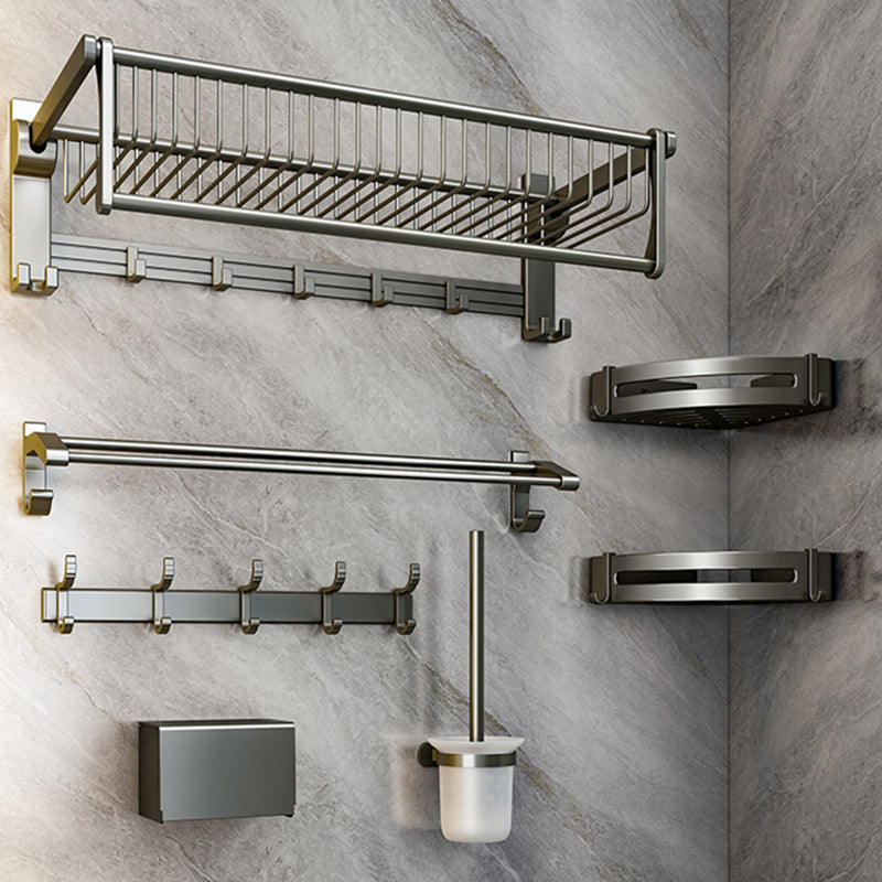 Modern Gray Bathroom Set Paper Holder Bathroom Shelf Bathroom Hardware Set