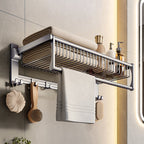 Modern Gray Bathroom Set Paper Holder Bathroom Shelf Bathroom Hardware Set
