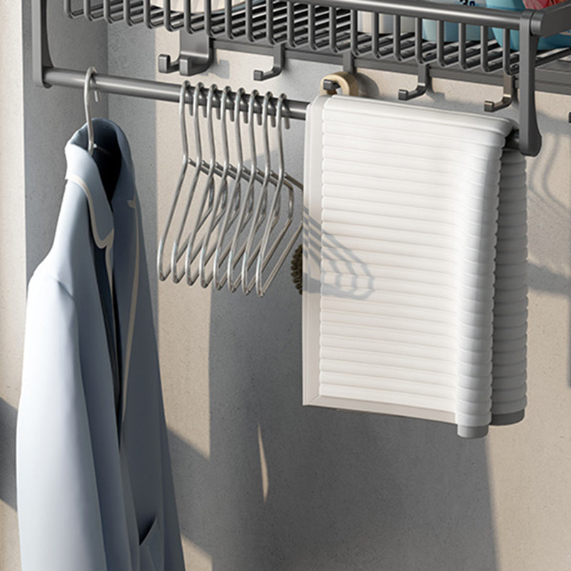 Modern Gray Bathroom Set Paper Holder Bathroom Shelf Bathroom Hardware Set