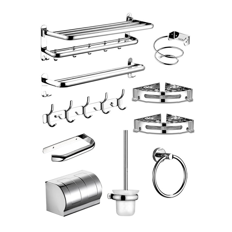modern bathroom accessories set stainless steel towel holder bathroom shelf bathroom set