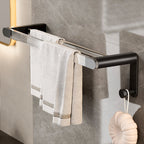 Black Bathroom Set Metallic & Acrylic Bathroom Accessories Set made of Stainless Steel Aluminium