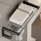 Black Bathroom Set Metallic & Acrylic Bathroom Accessories Set made of Stainless Steel Aluminium
