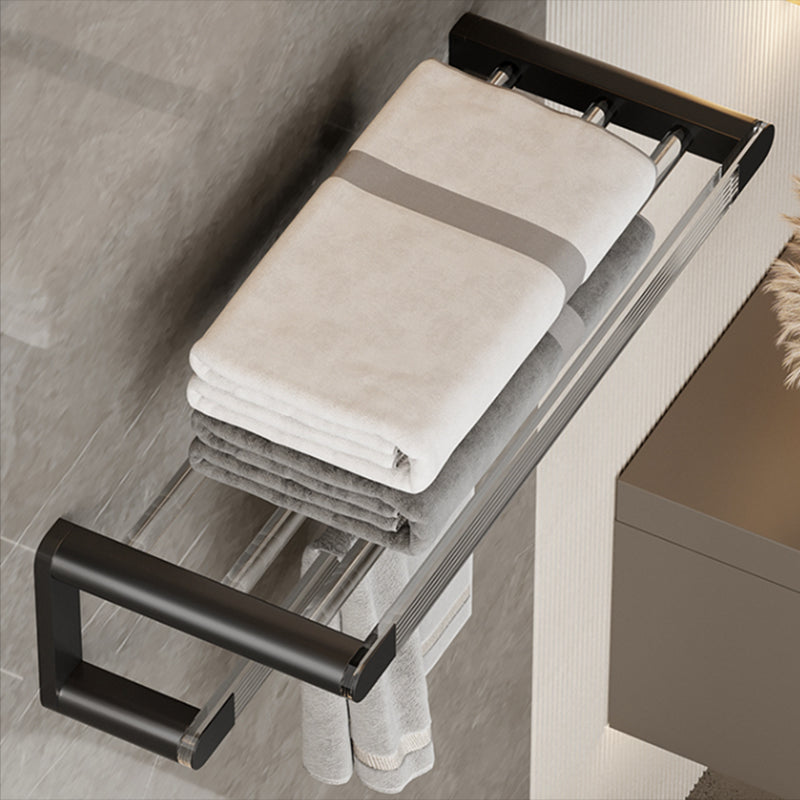 Black Bathroom Set Metallic & Acrylic Bathroom Accessories Set made of Stainless Steel Aluminium