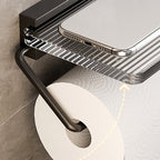 Black Bathroom Set Metallic & Acrylic Bathroom Accessories Set made of Stainless Steel Aluminium
