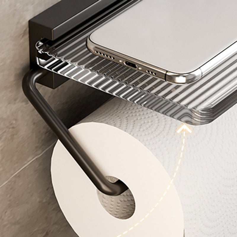 Black Bathroom Set Metallic & Acrylic Bathroom Accessories Set made of Stainless Steel Aluminium