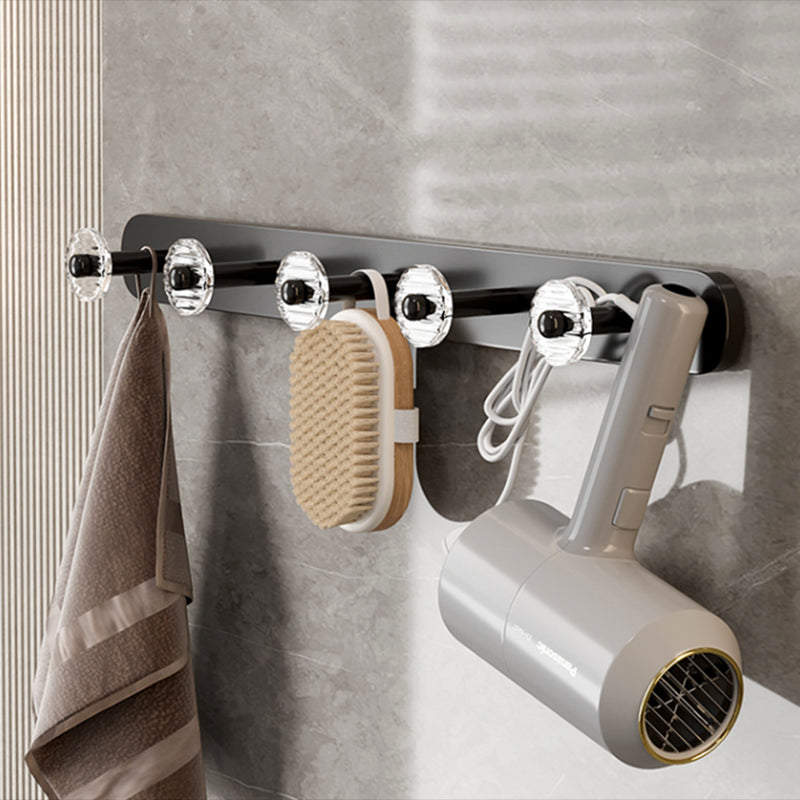 Black Bathroom Set Metallic & Acrylic Bathroom Accessories Set made of Stainless Steel Aluminium