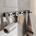 Black Bathroom Set Metallic & Acrylic Bathroom Accessories Set made of Stainless Steel Aluminium