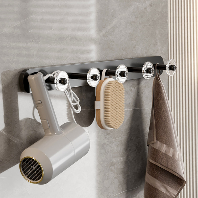 Black Bathroom Set Metallic & Acrylic Bathroom Accessories Set made of Stainless Steel Aluminium