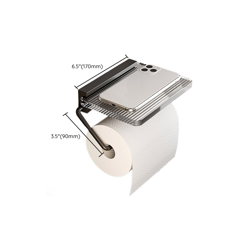 Black Bathroom Set Metallic & Acrylic Bathroom Accessories Set made of Stainless Steel Aluminium