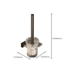 Black Bathroom Set Metallic & Acrylic Bathroom Accessories Set made of Stainless Steel Aluminium