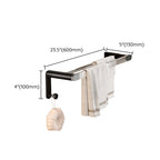 Black Bathroom Set Metallic & Acrylic Bathroom Accessories Set made of Stainless Steel Aluminium